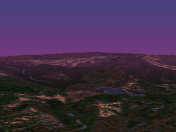 evening landscape - 3D